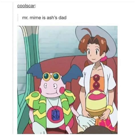 ash pokemon father|mr mime is ash's dad.